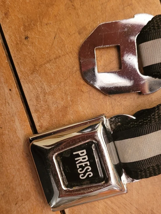 Vintage Seatbelt Reflective Belt - Picture 2 of 3